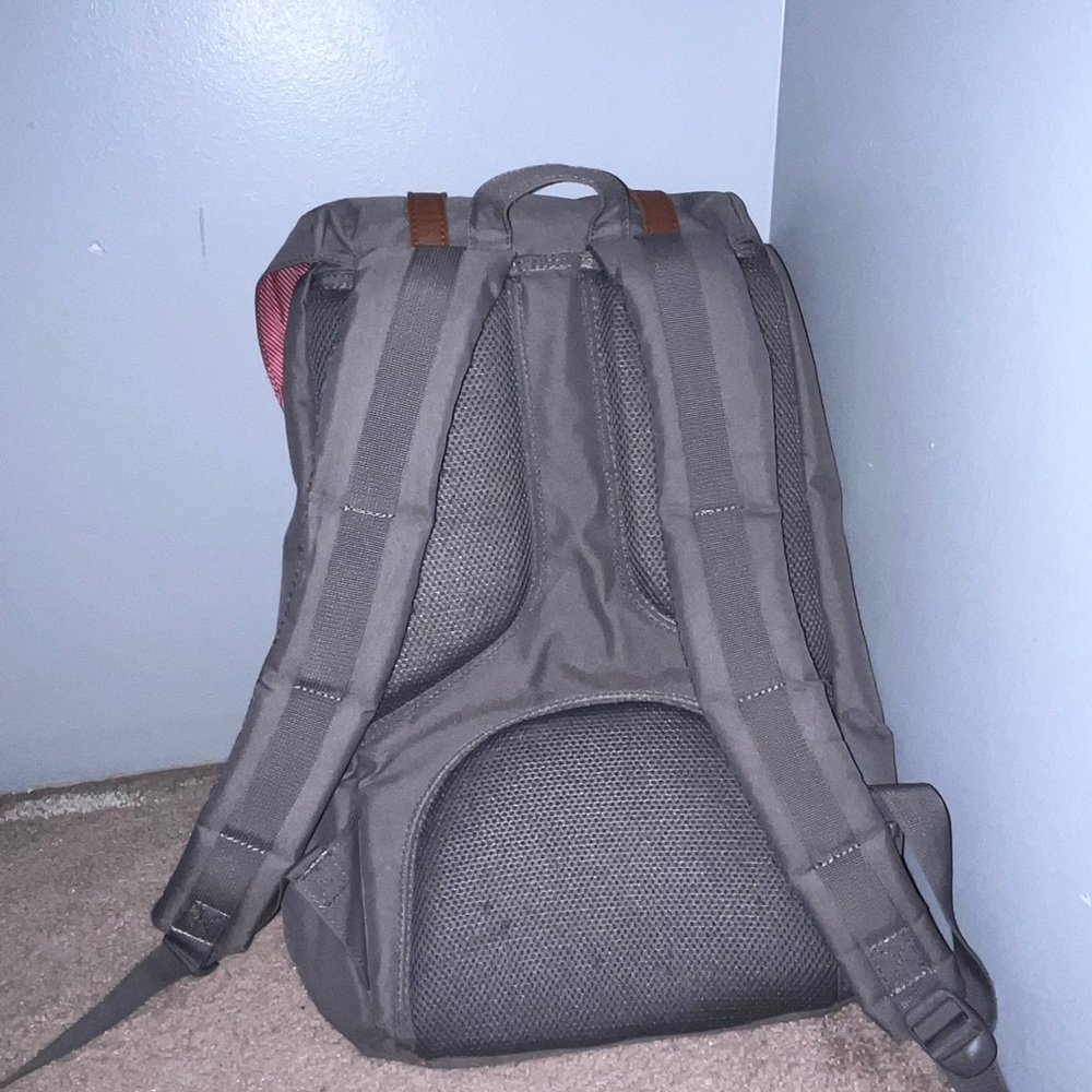grey backpack